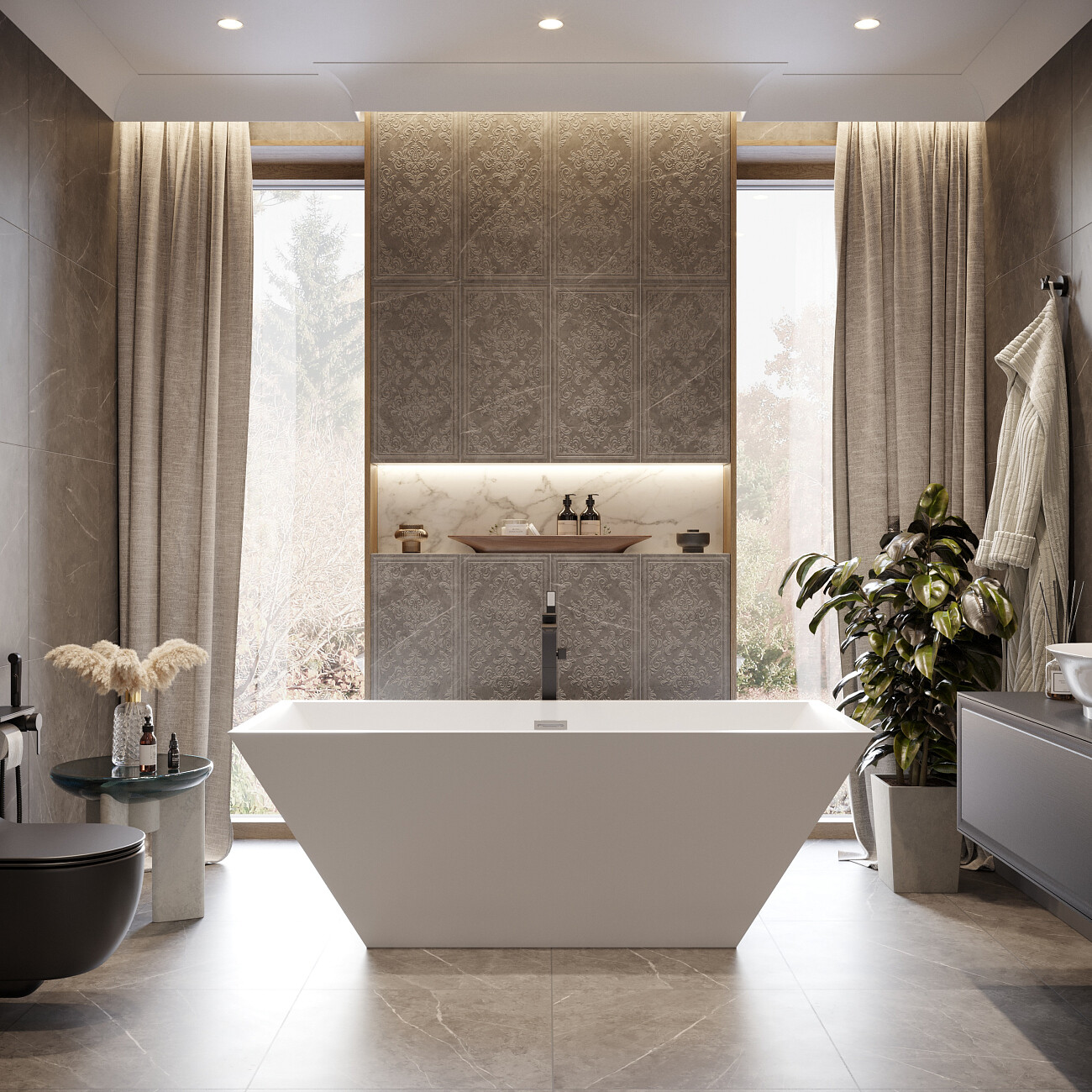 Ванна акриловая прямоугольная 74х170 см белая матовая Artemis Tecla 1.05.411.144.01.1.26 - изображение 4