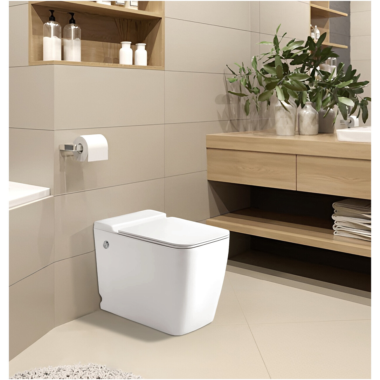 Унитаз напольный с импульсным смывом белый Cerutti SPA Maiella Pulse - изображение 2