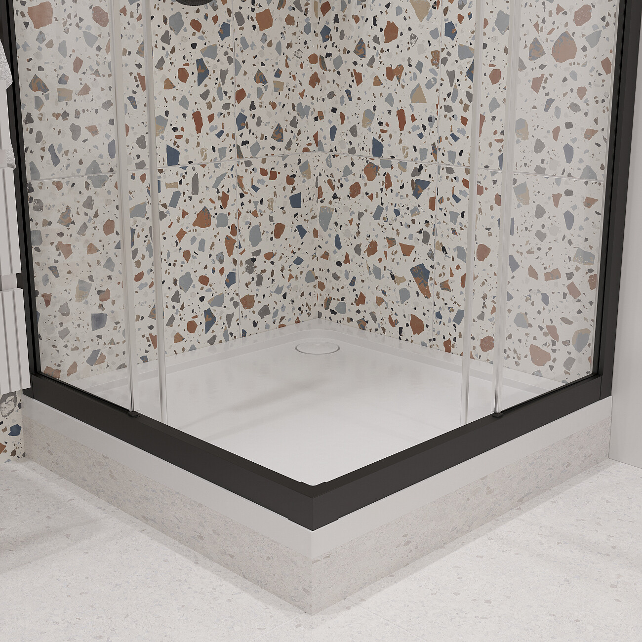 Поддон для душа акриловый с сифоном 90x90 см белый Stworki "Дублин" DBП0050 - изображение 5