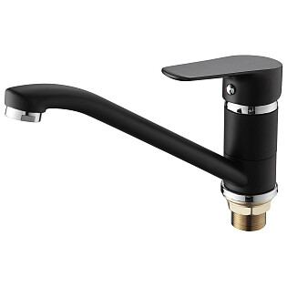 Смеситель для кухни однорычажный черный Ammore A5403-A