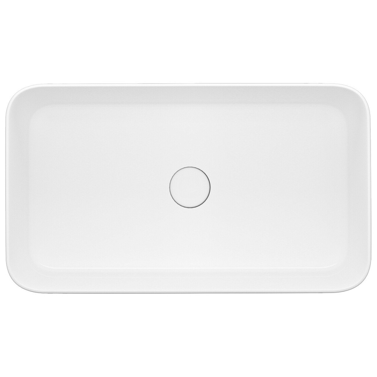 Раковина накладная квадратная 68 см белая Point "Омега" PN43904 - изображение 3