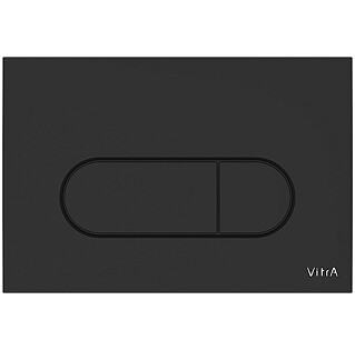 Кнопка смыва пластиковая черная матовая VitrA Root Round 740-2211