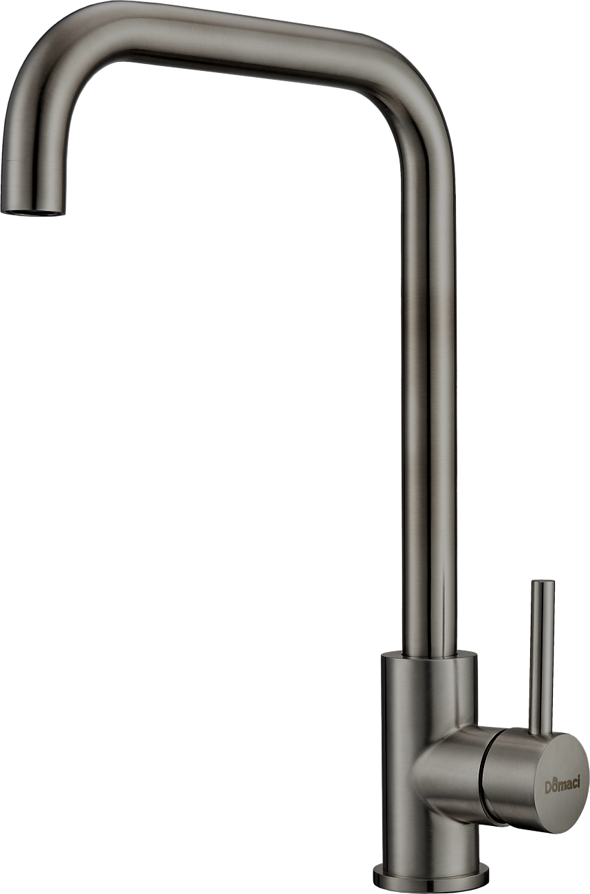 Смеситель для кухни из нержавеющей стали темный хром Domaci "Равенна" DM-041022-GM - изображение 5