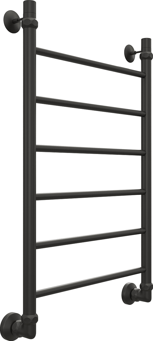 Полотенцесушитель водяной 80х50 см черный матовый Ewrika "Сафо" P 4627201609151 - изображение 7