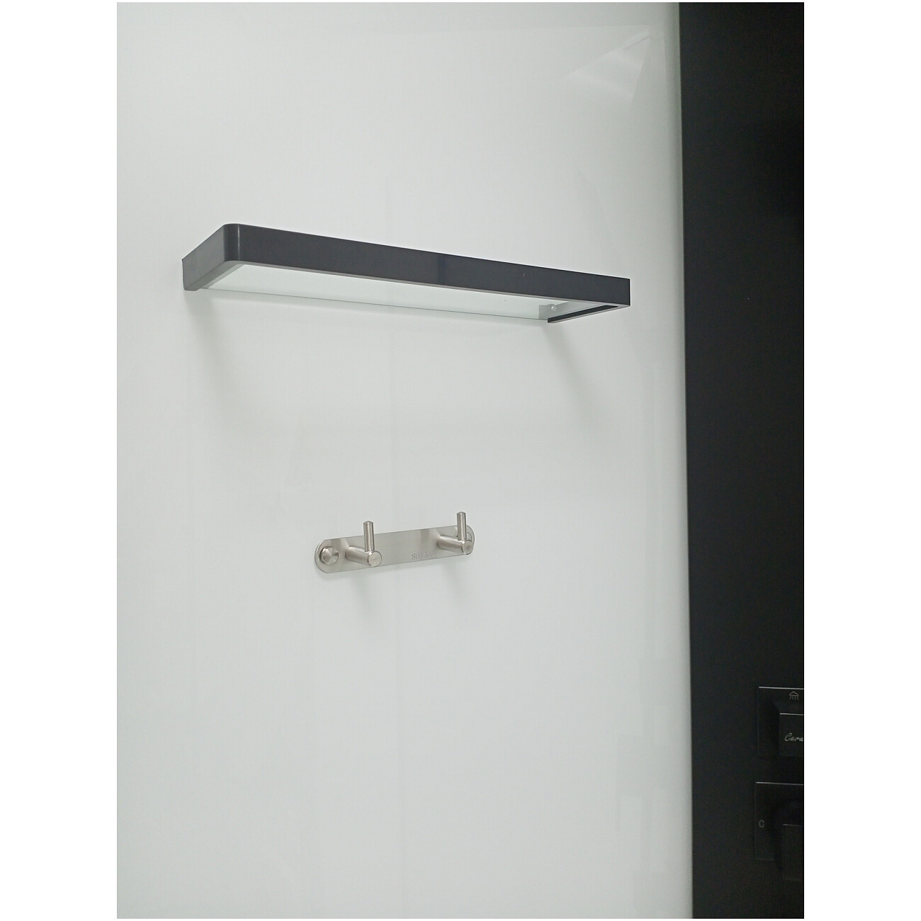 Душевая кабина квадратная без крыши с низким поддоном 90х90 см черная, белая Cerutti SPA Mimi 901B - изображение 7