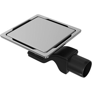 Душевой трап квадратный с боковым выпуском 11,1 см хром Ck Drain 3003-10010-01