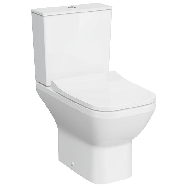 Унитаз напольный безободковый с микролифтом белый Vitra Integra Square Open-Back 9833B003-7205 - изображение 1
