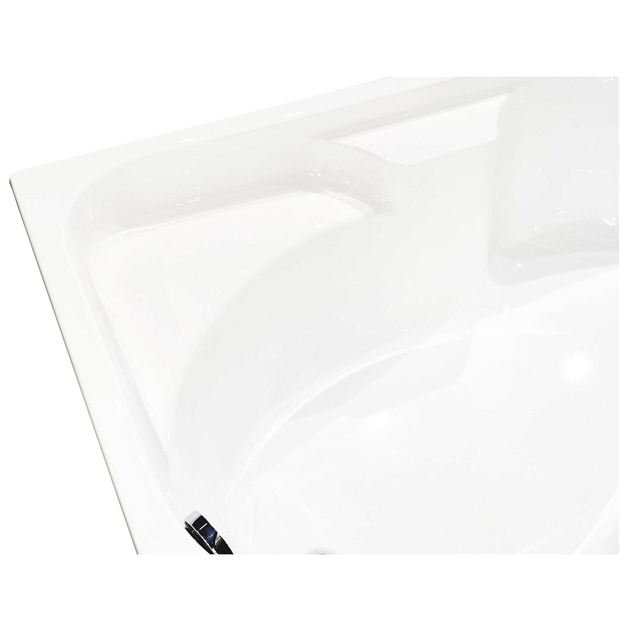 Ванна акриловая угловая левая 105х170 см белая Creto Doris 14-170105L - изображение 4