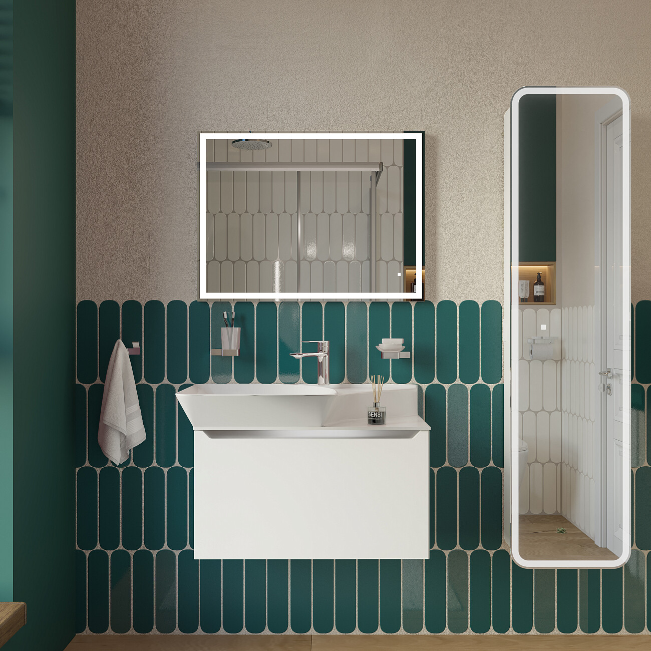 Раковина мебельная фаянсовая 80 см белая Stworki "Ши" 3080-KL - изображение 7