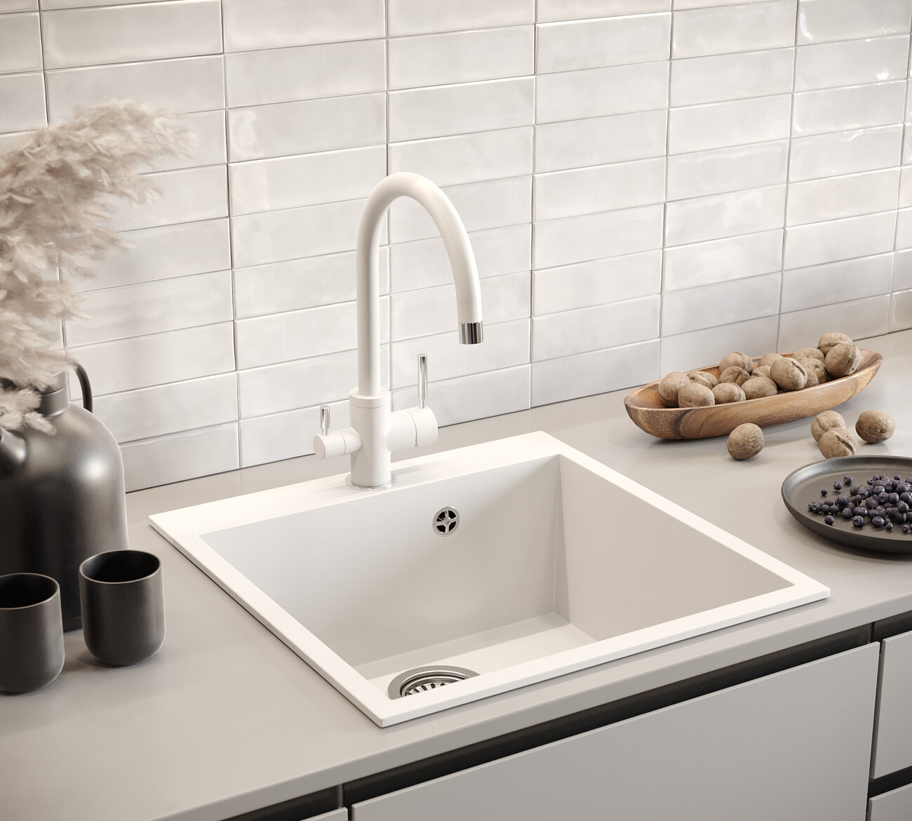 Смеситель для кухни однорычажный агат Domaci "Солерно" DC-3007 - изображение 5