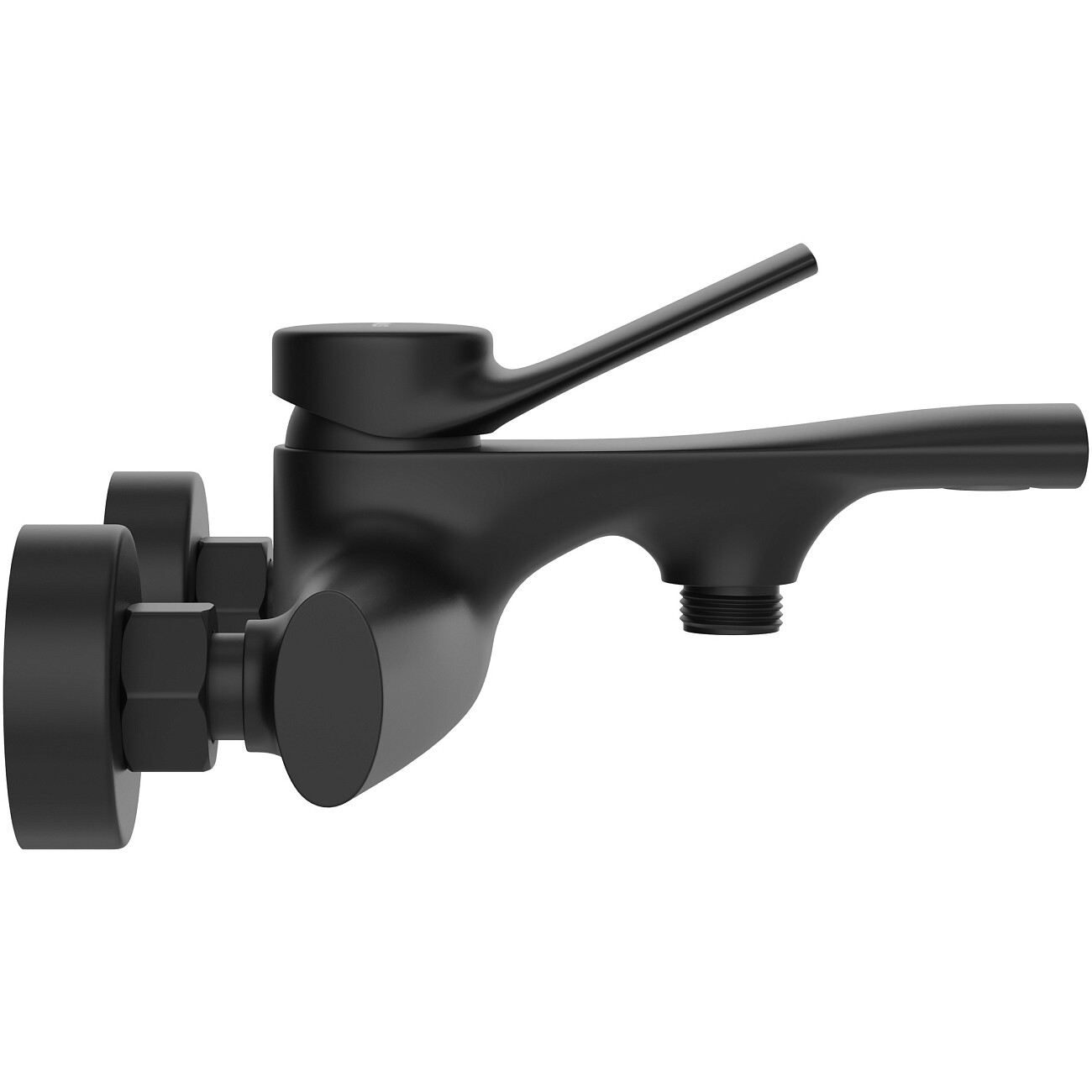 Смеситель для ванны с душем настенный черный Stworki "Ларвик" S24100BK - изображение 9