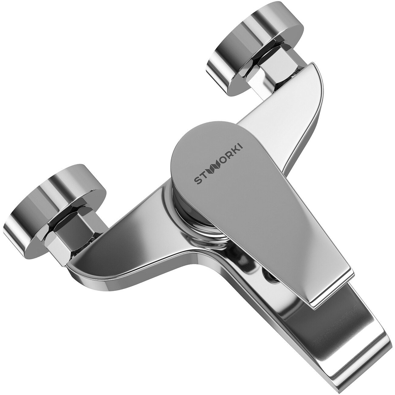 Смеситель для ванны с душем настенный хром Stworki "Эстфолл" S44100CR - изображение 7