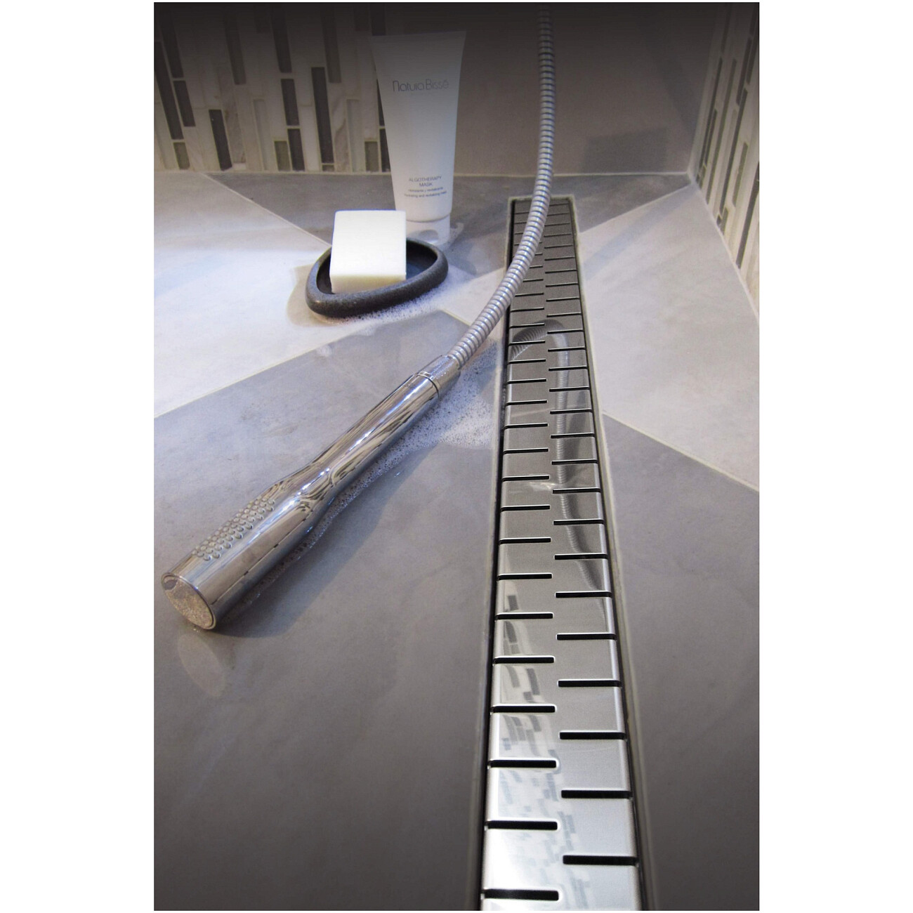 Душевой лоток с решеткой 95 см хром Creto Snake CRE-950 SN - изображение 8