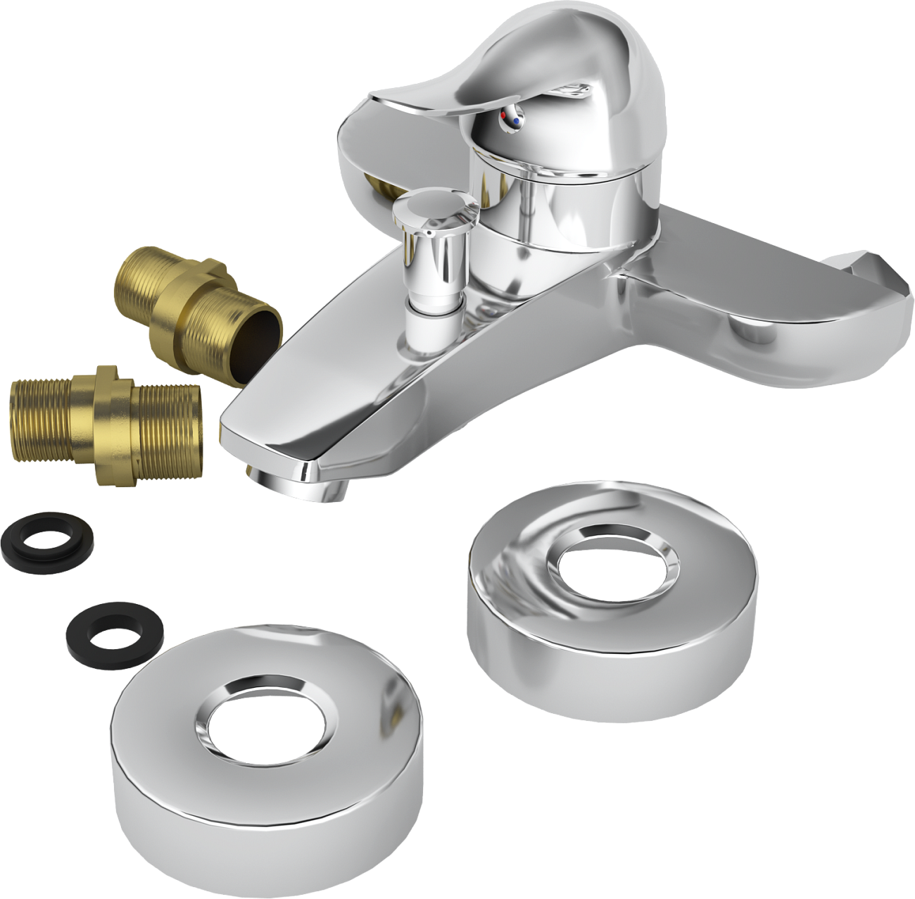 Смеситель для ванны с душем хром Mega Mercan MG-SER103-i - изображение 6