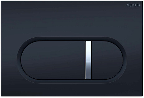 Панель смыва для унитаза пластиковая черная Aquatek KDI-0000045