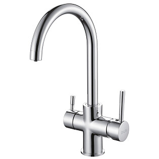 Смеситель для кухни однорычажный с изливом для фильтрованной воды хром D-Lin D159315