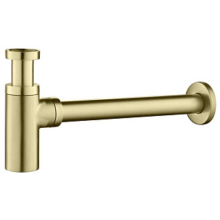 Сифон для раковины шлифованное золото Aquatek AQ6012BG