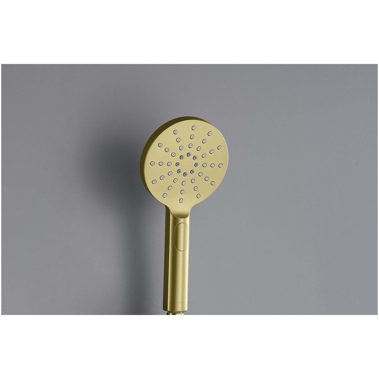 Лейка для ручного душа круглая 12 см шлифованное золото Aquatek "Оберон" AQ2006BG - изображение 4