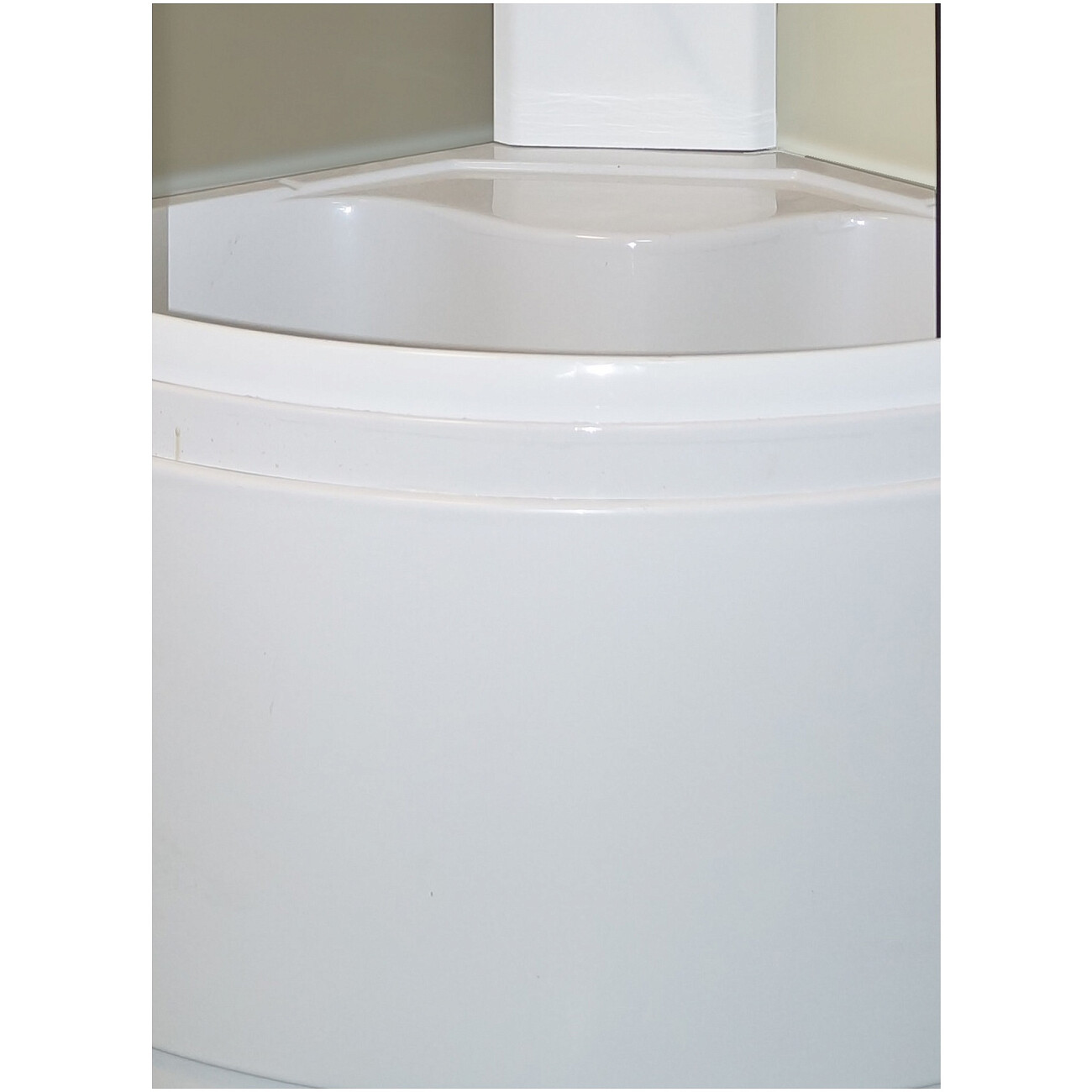 Душевая кабина четверть круга без крыши с высоким поддоном 85х85 см белая Parly TMF901 - изображение 4