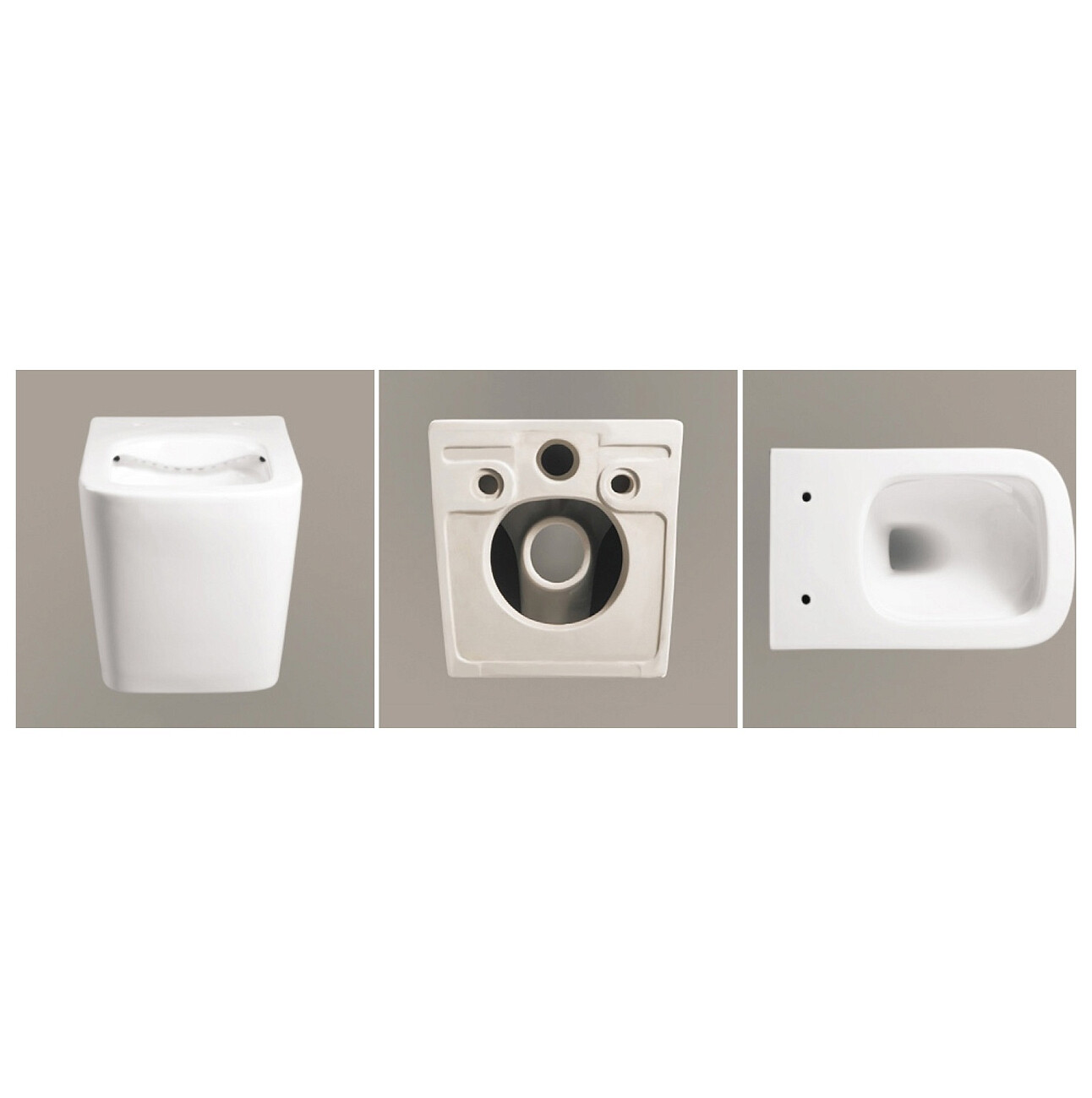 Унитаз подвесной безободковый белый Ceruttispa Maiella Aria PP CT10479 - изображение 4