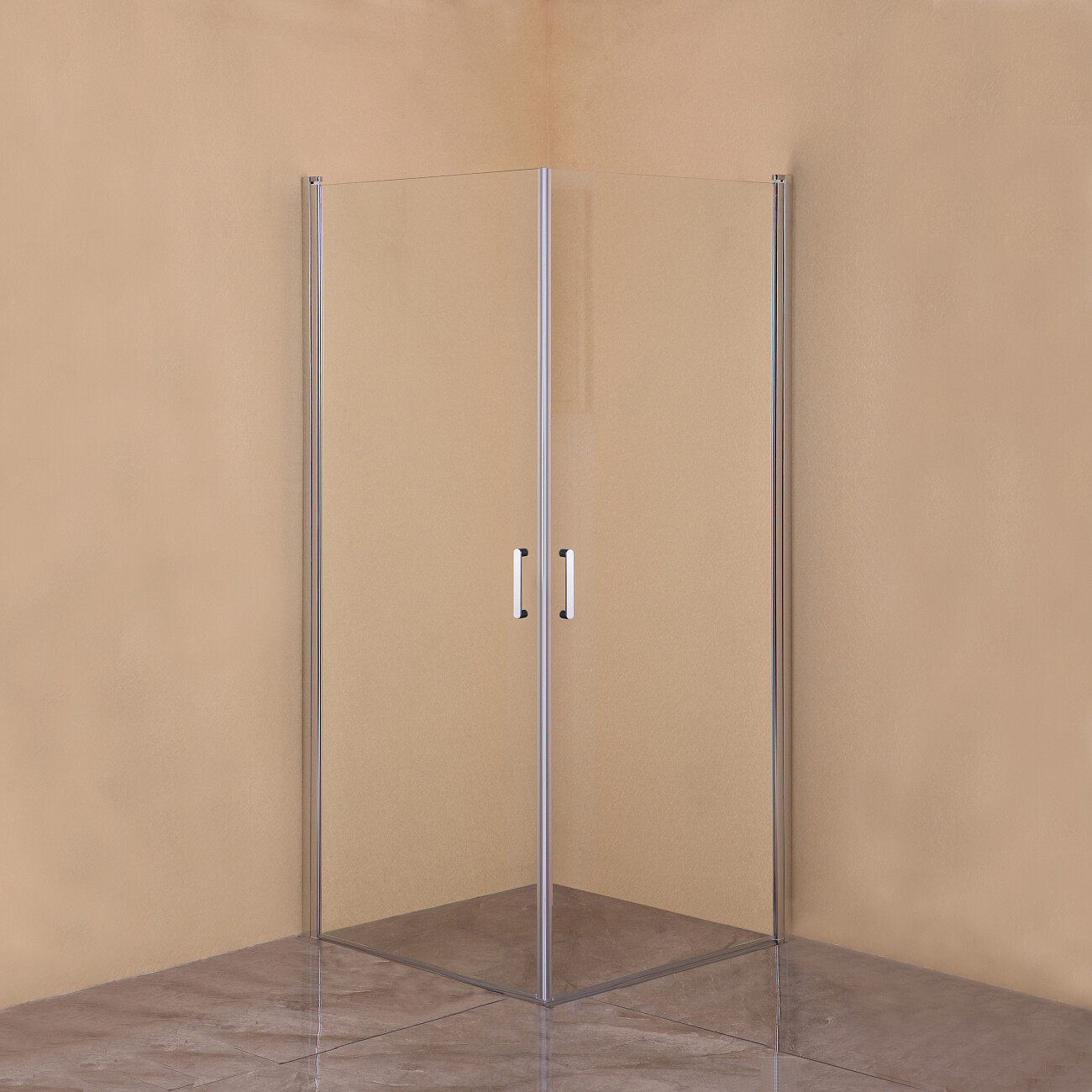 Душевой уголок квадратный 100х100 см хром Diwo "Кострома" KS04-100TCR - изображение 4