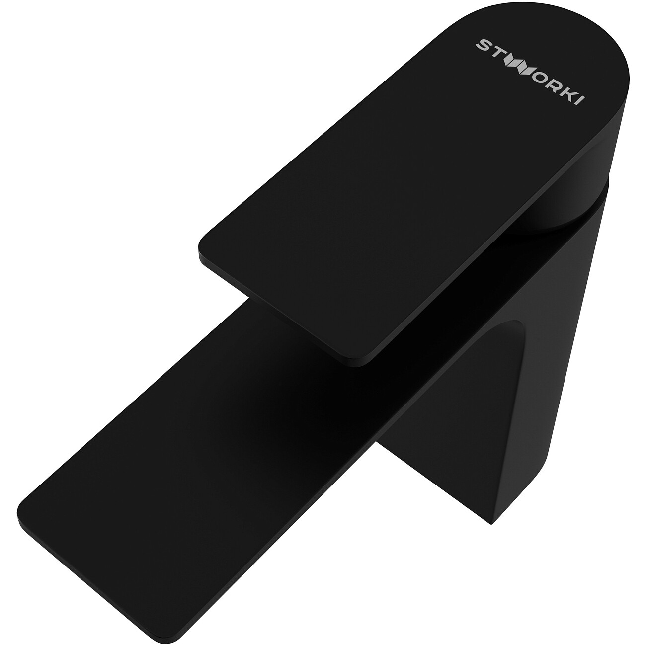 Смеситель для раковины однорычажный черный Stworki "Гриндстед" S29010BK - изображение 10