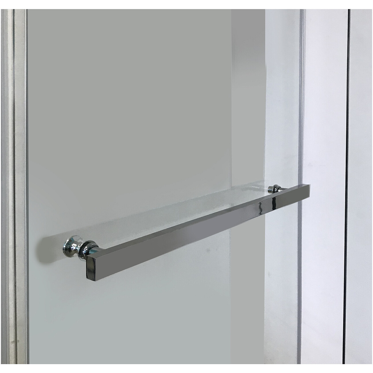 Душевая кабина пятиугольная без крыши с низким поддоном 90х90 см хром Cerutti SPA Chika 901T - изображение 2