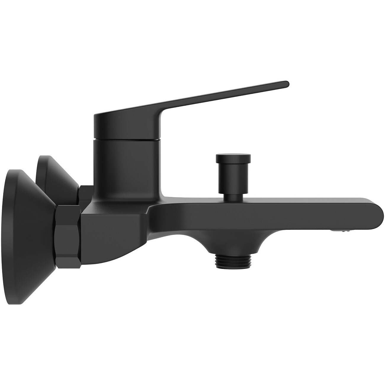 Смеситель для ванны с душем настенный черный Stworki "Ольборг" S20100BK - изображение 7