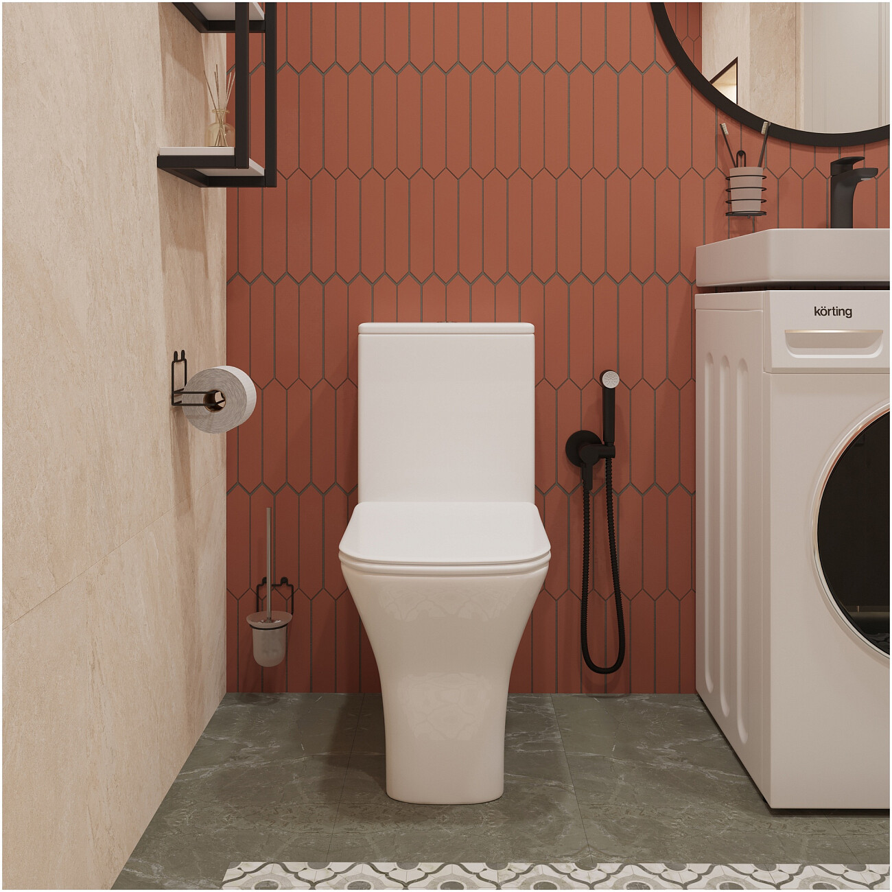 Унитаз-компакт безободковый с микролифтом белый Diwo "Смоленск" 5420 - изображение 7