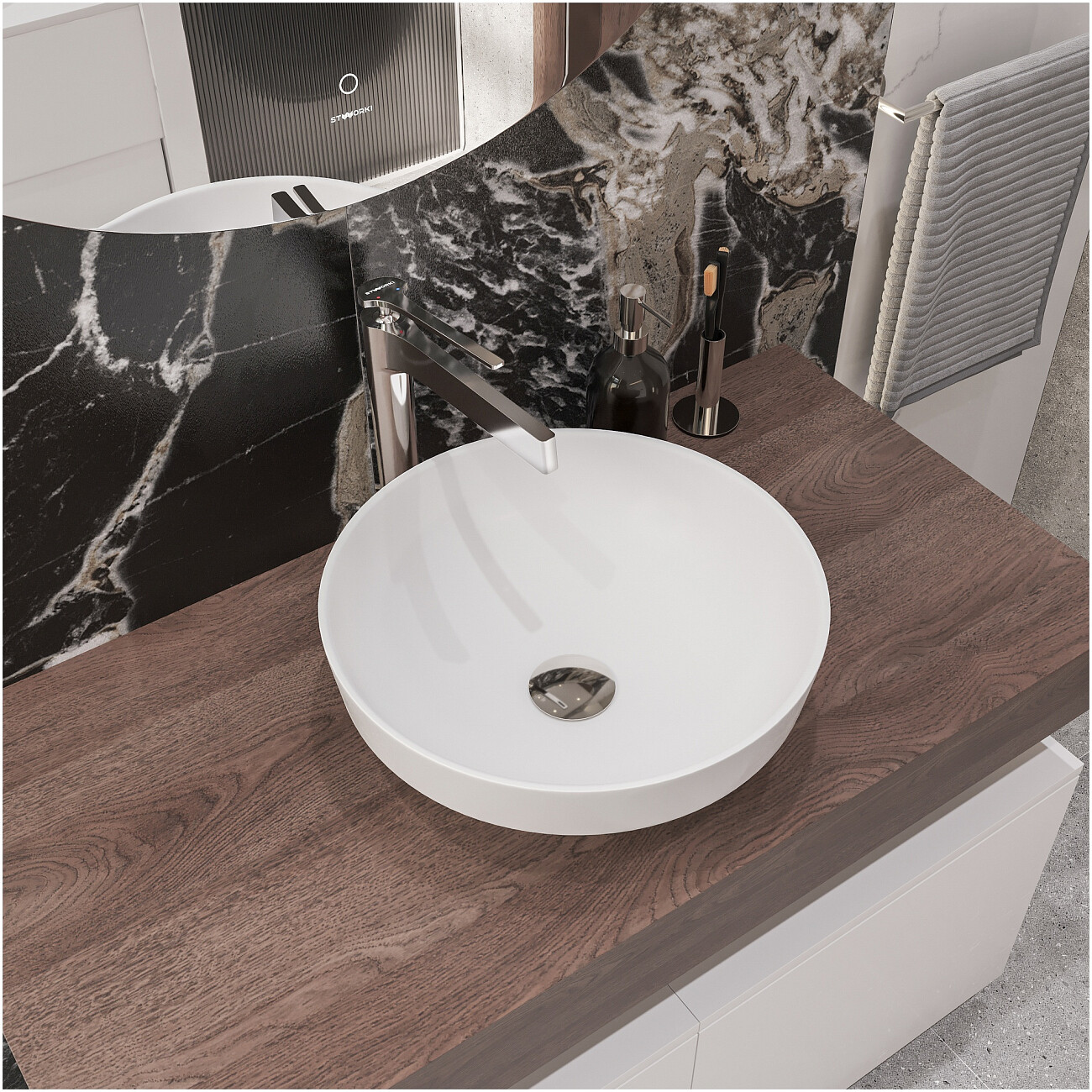 Смеситель для раковины однорычажный хром Stworki "Аулум" S06020CR хром - изображение 6