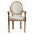 Кресло-стул с деревянным каркасом бежевое Pollina