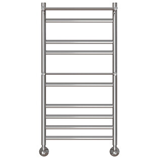 Полотенцесушитель водяной 50х100 см c двумя полками хром Point &quot;Артемида&quot; PN14150P П8