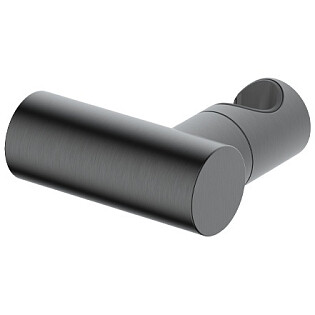 Держатель настенный поворотный для ручного душа круглый оружейная сталь Wasserkraft A325