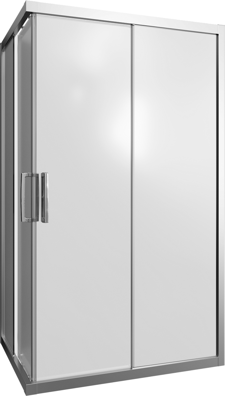 Душевой уголок 140х80 см хром матовый, стекло матовое Stworki "Карлстад" - изображение 5