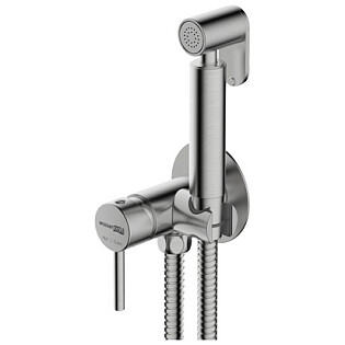 Гигиенический душ с встраиваемым смесителем никель Wasserkraft A70338