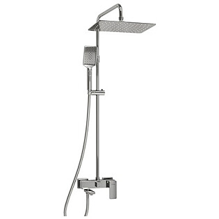 Душевая система со смесителем из латуни хром Wasserkraft A177.069.126.087.CH