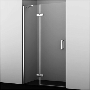 Стекло двери 200х120 см прозрачное, хром Wasserkraft Aller 10H05-SPL