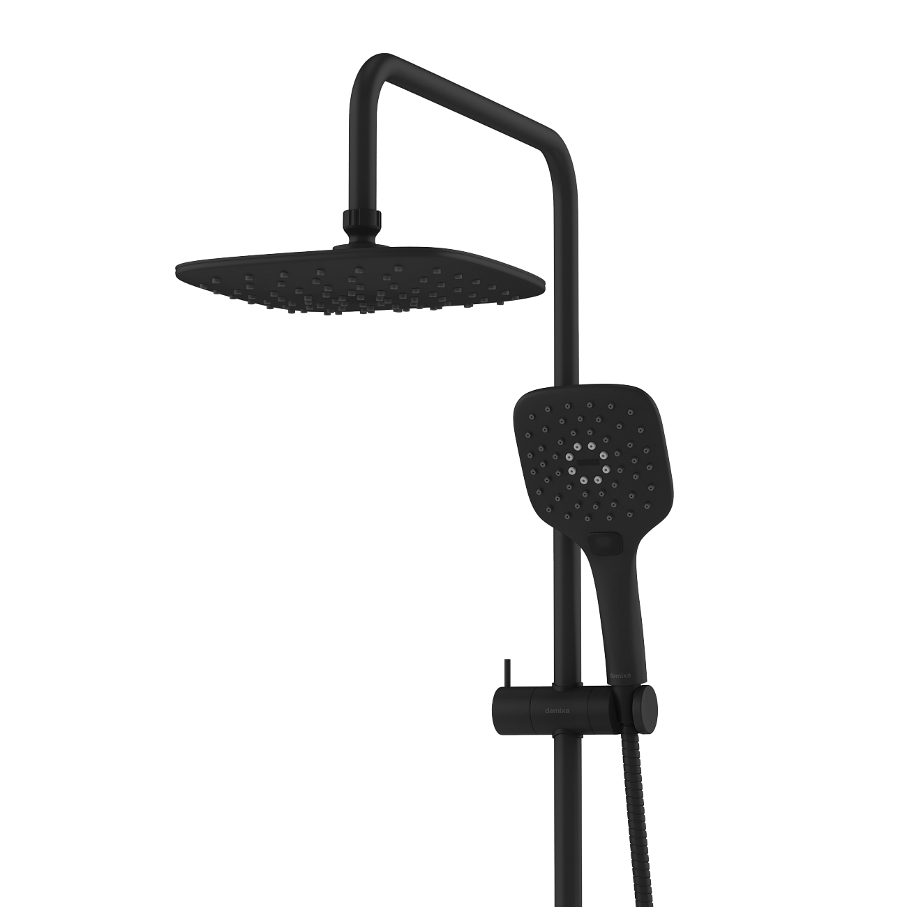 Душевая стойка с верхним душем и термостатом черная Stworki "Хельсинки" HFHS90030 - изображение 5