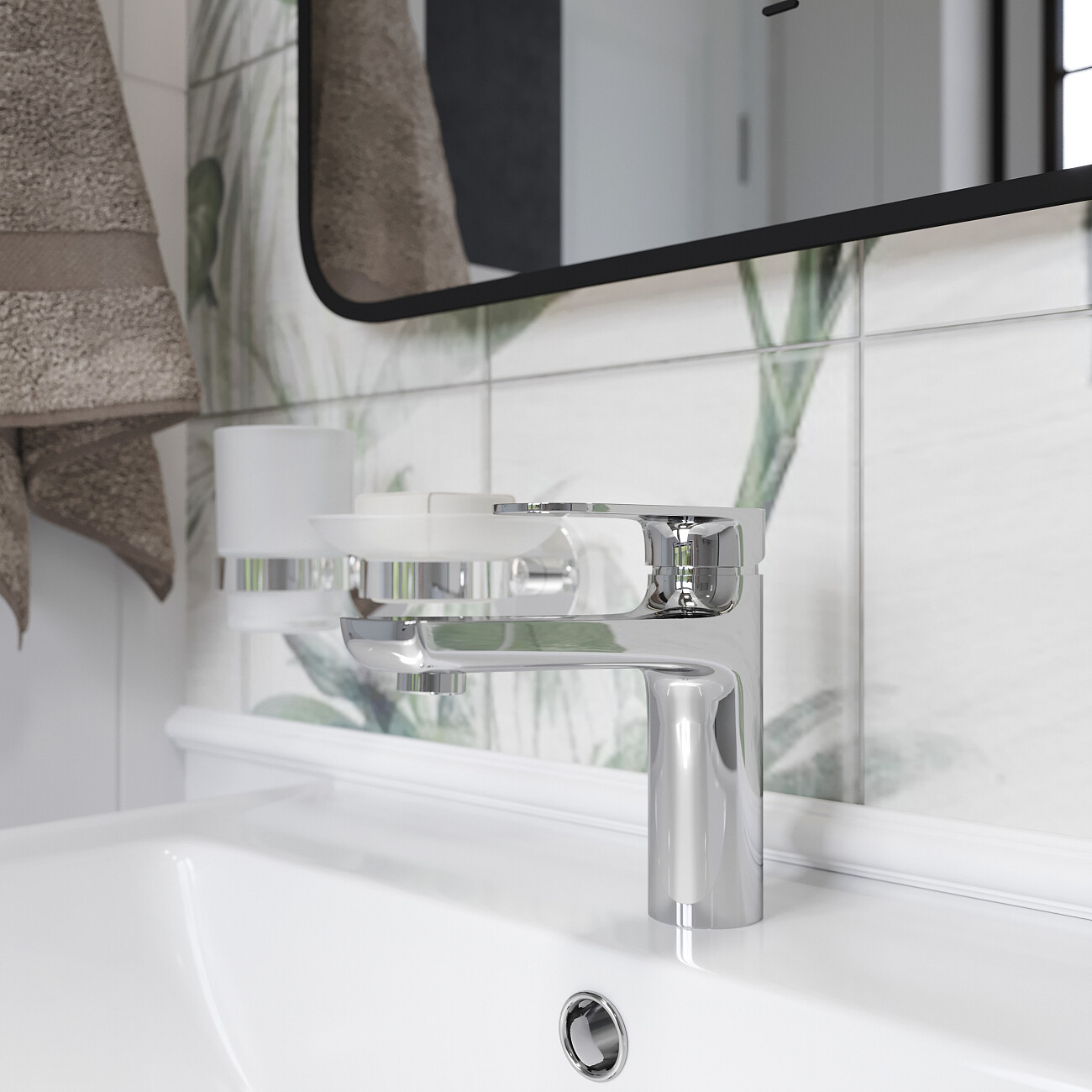 Смеситель для раковины однорычажный хром Stworki "Муле" WFD11001 - изображение 7