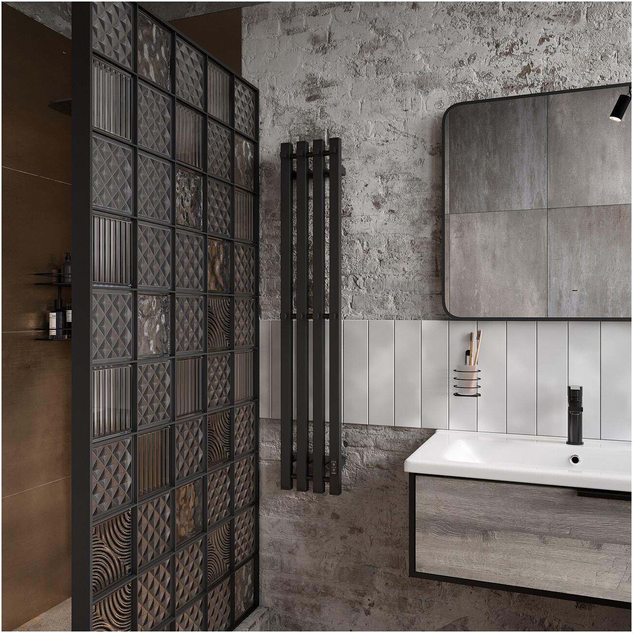 Полотенцесушитель электрический 120х21 см черный Ewrika "Пенелопа" P4 4657801249334 - изображение 8