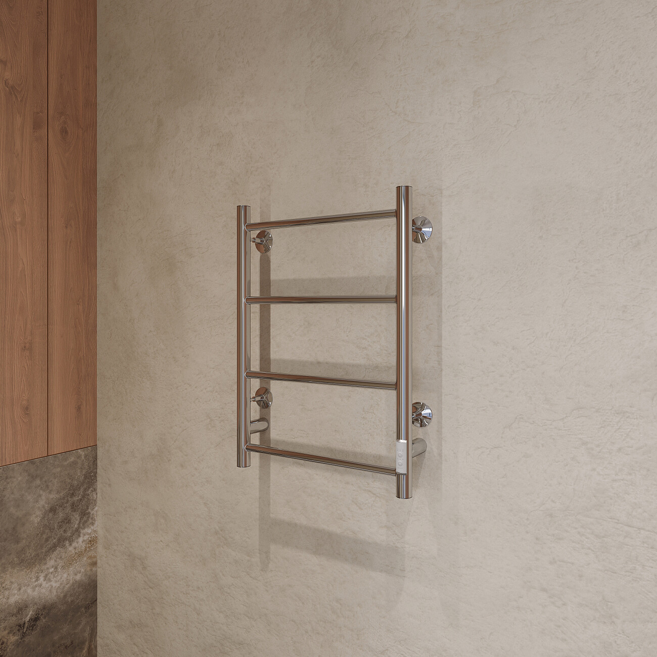 Полотенцесушитель электрический 60x40 см хром Ewrika "Сафо" PN 4657763847722 - изображение 4