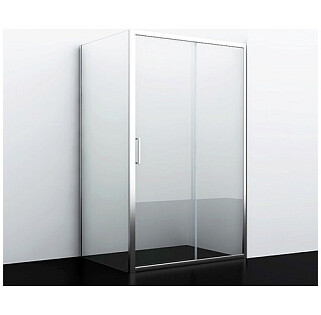 Душевой уголок прямоугольный 110х80 см хром Wasserkraft Main 41S14