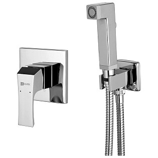 Смеситель встраиваемый с гигиеническим душем хром Lemark Unit LM4519C