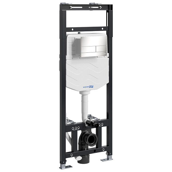 Инсталляция для подвесного унитаза с кнопкой никель Wasserkraft Alme 15TLT.010.ME.BN04 - изображение 1