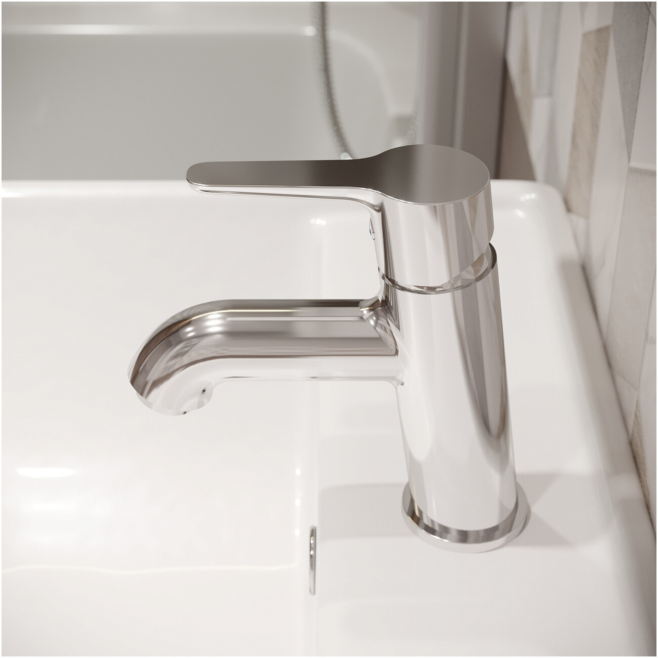 Смеситель для раковины однорычажный хром Stworki "Хальмстад" S15010CR - изображение 7