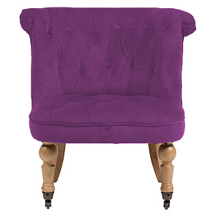 Кресло с мягкими подлокотниками фиолетовое Amelie French Country Chair