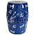 Табурет круглый керамический синий Garden Stool Bellycha
