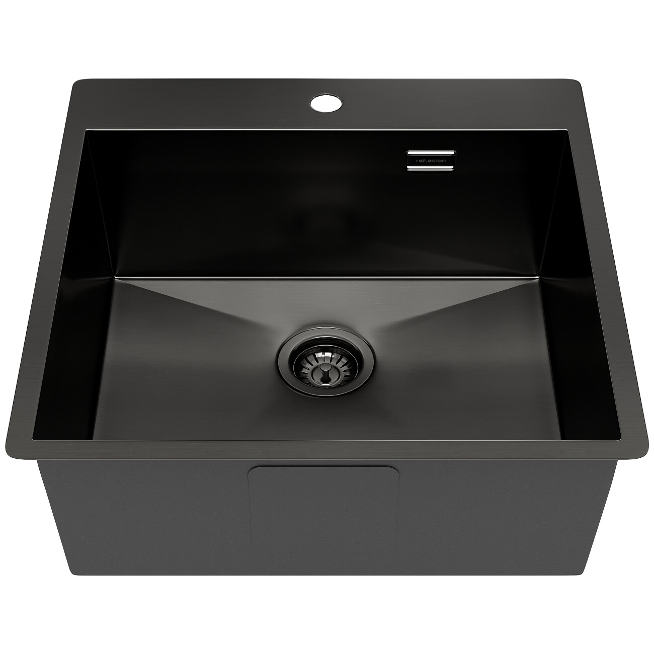 Кухонная мойка из нержавеющей стали 50х50 см оружейная сталь Reflexion Iseo RX2250BL - изображение 3