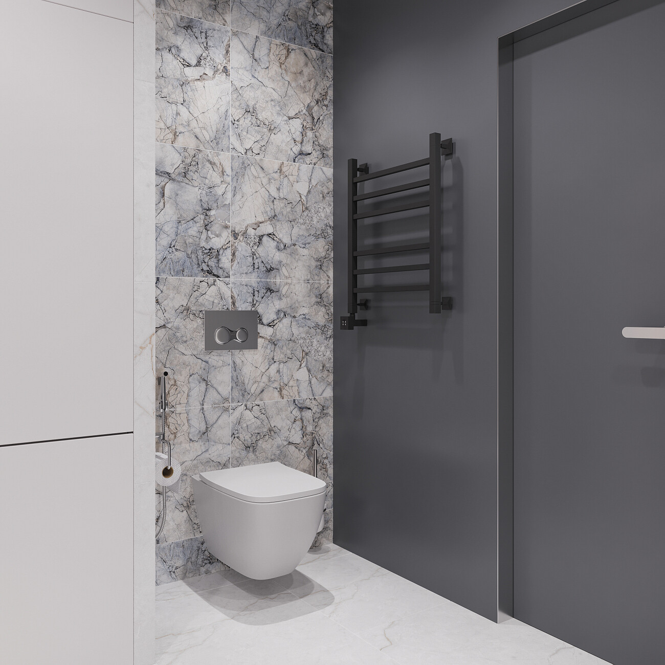 Полотенцесушитель электрический 60х50 см черный Ewrika "Деметра" LP L 4656759179861 - изображение 4