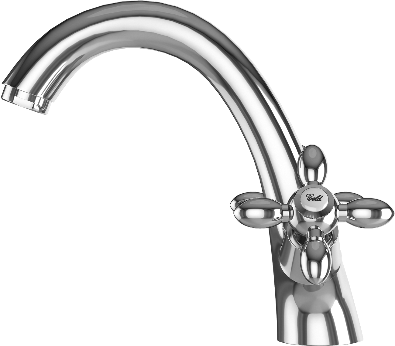 Смеситель для раковины двухвентильный хром Diwo "Сочи" SO-01cr - изображение 10